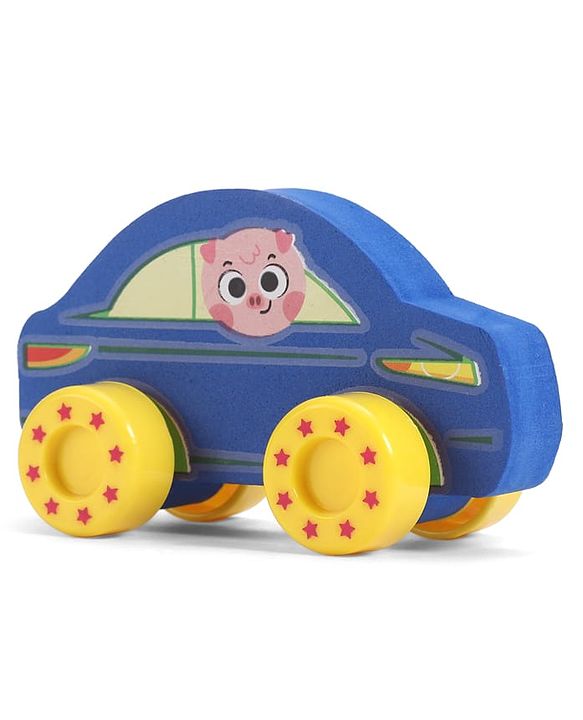 Babyhug Candy Crew City Cars - Blue| Perfect for Water Play and Floating| Turns Bath Time into an Imaginative Floating Adventure | BIS Certified | Design May Vary