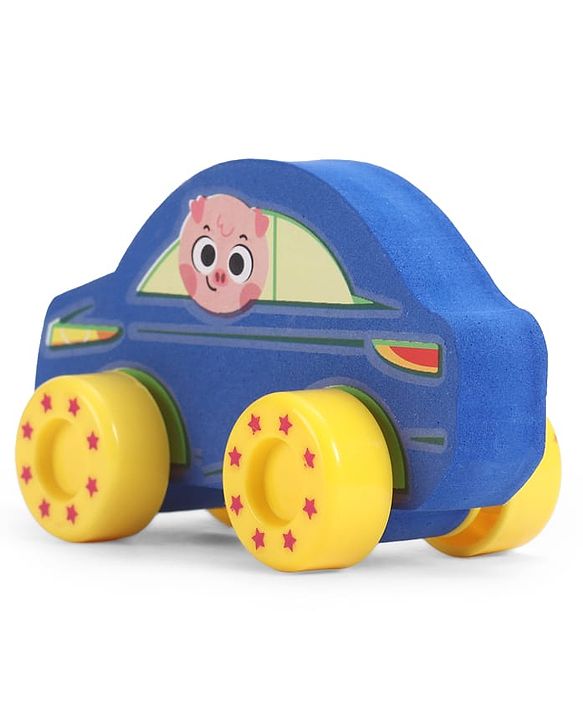 Babyhug Candy Crew City Cars - Blue| Perfect for Water Play and Floating| Turns Bath Time into an Imaginative Floating Adventure | BIS Certified | Design May Vary