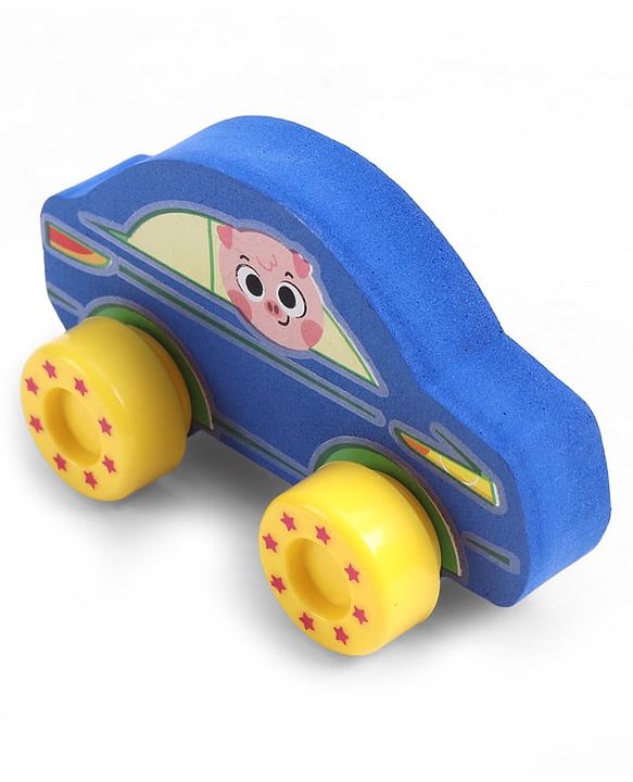 Babyhug Candy Crew City Cars - Blue| Perfect for Water Play and Floating| Turns Bath Time into an Imaginative Floating Adventure | BIS Certified | Design May Vary