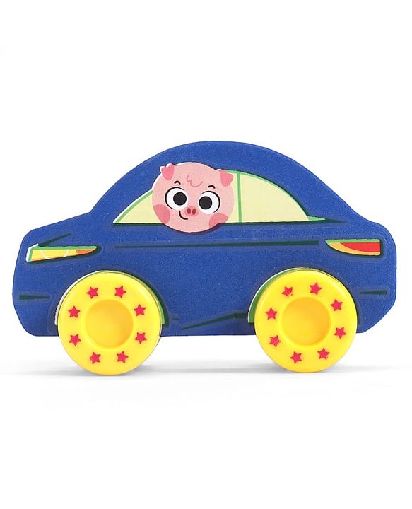 Babyhug Candy Crew City Cars - Blue| Perfect for Water Play and Floating| Turns Bath Time into an Imaginative Floating Adventure | BIS Certified | Design May Vary
