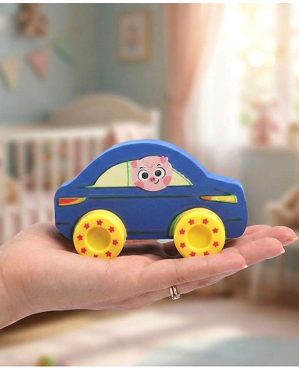 Babyhug Candy Crew City Cars - Blue| Perfect for Water Play and Floating| Turns Bath Time into an Imaginative Floating Adventure | BIS Certified | Design May Vary