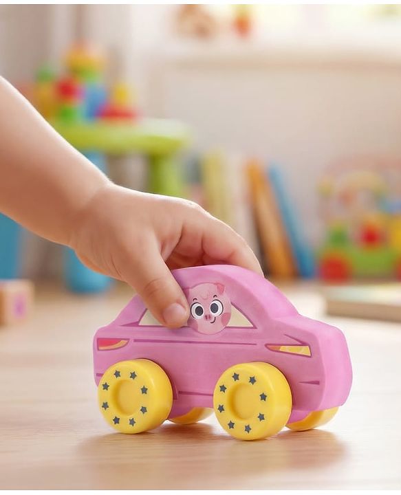 Babyhug Candy Crew City Cars - Blue| Perfect for Water Play and Floating| Turns Bath Time into an Imaginative Floating Adventure | BIS Certified | Design May Vary