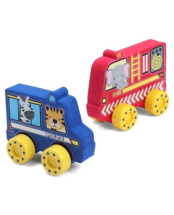Babyhug Candy Crew City Cars - Blue| Perfect for Water Play and Floating| Turns Bath Time into an Imaginative Floating Adventure | BIS Certified | Design May Vary