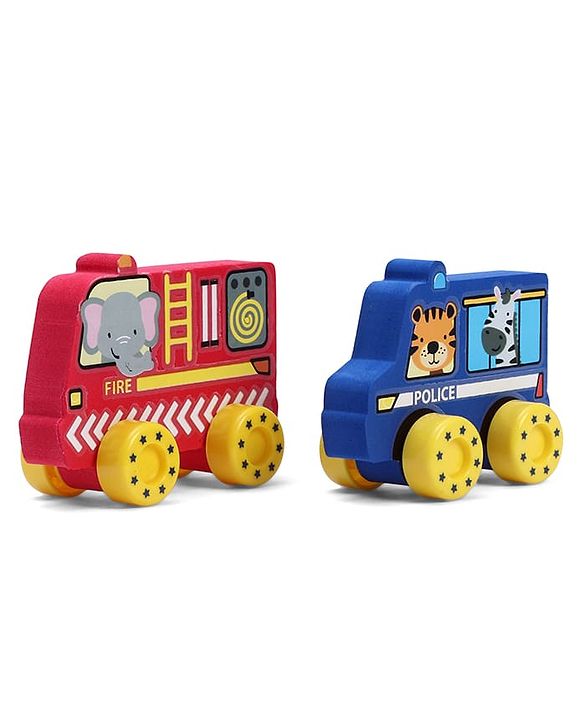 Babyhug Candy Crew City Cars - Blue| Perfect for Water Play and Floating| Turns Bath Time into an Imaginative Floating Adventure | BIS Certified | Design May Vary