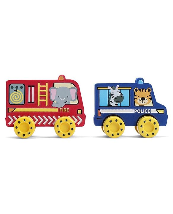 Babyhug Candy Crew City Cars - Blue| Perfect for Water Play and Floating| Turns Bath Time into an Imaginative Floating Adventure | BIS Certified | Design May Vary
