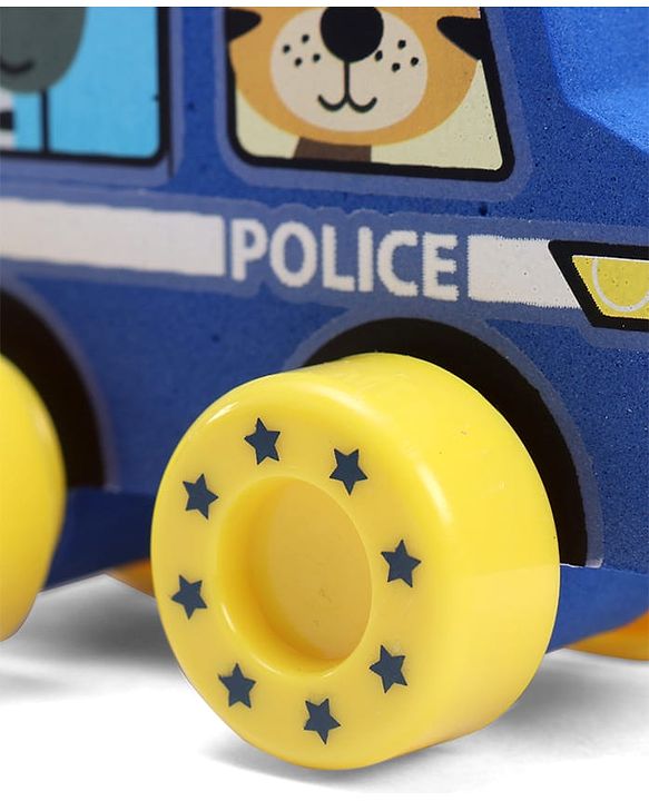 Babyhug Candy Crew City Cars - Blue| Perfect for Water Play and Floating| Turns Bath Time into an Imaginative Floating Adventure | BIS Certified | Design May Vary