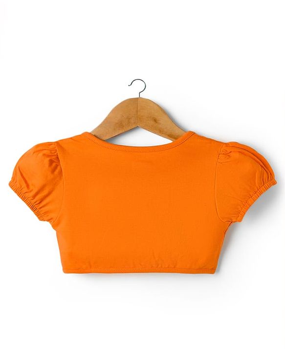 Babyhug Cotton Woven Floral Printed Frock with Half Sleeves Shrug - Orange