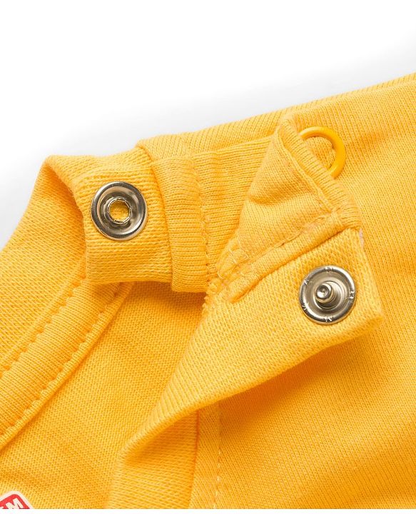 Babyhug Cotton Knit Full Sleeves Striped & Animal Printed T-Shirts Pack of 3 - Yellow Red & Green