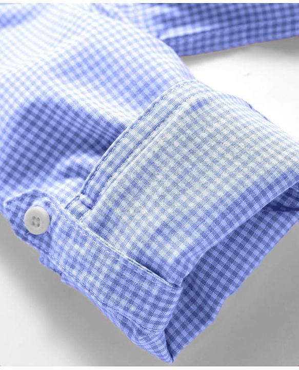 Pine Kids Cotton Woven Full Sleeves Shirt With Checks - Blue