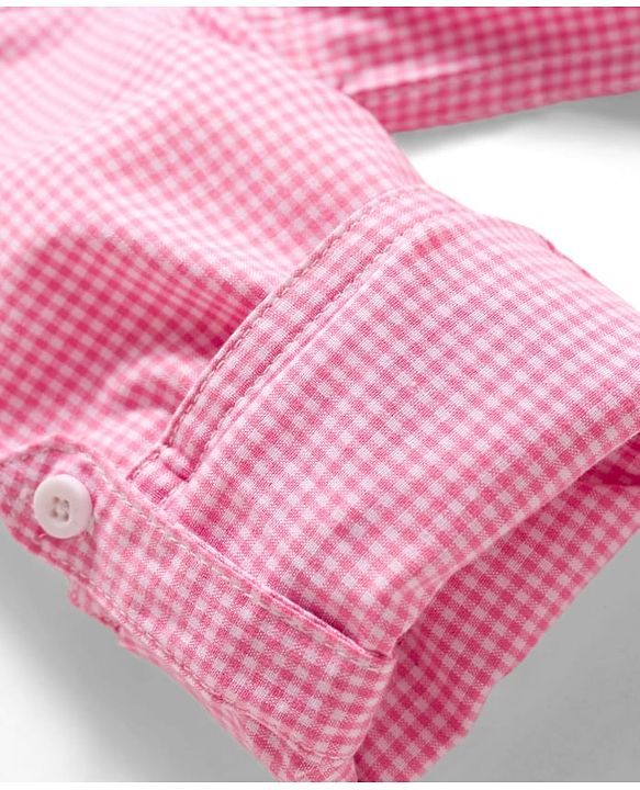 Pine Kids Cotton Woven Full Sleeves Shirt With Checks - Pink