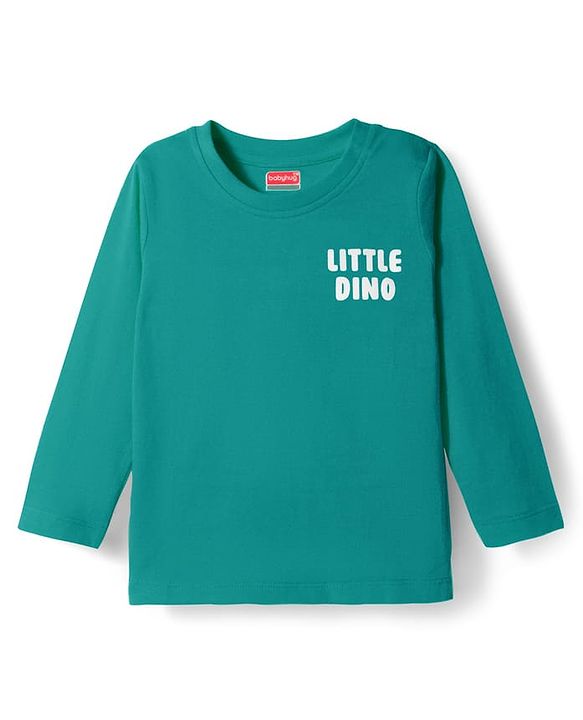 Babyhug 100% Cotton Knit Full Sleeves T-Shirts With Dino Print Pack of 5 - Multicolor