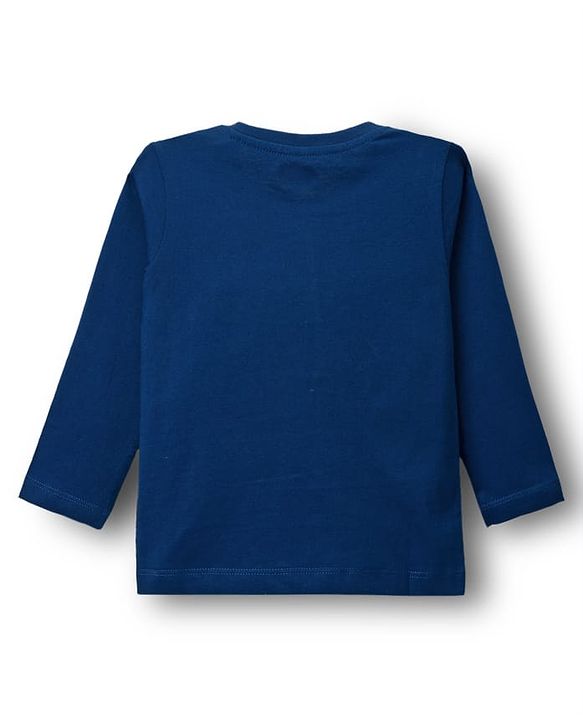 Babyhug Cotton Knit Full Sleeves T-Shirts With Dino Print Pack of 3 - Navy Blue Green & Yellow