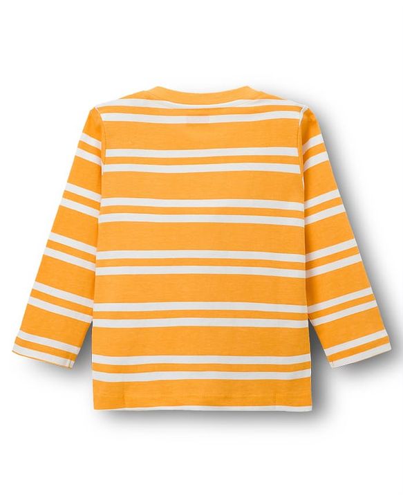 Babyhug Cotton Knit Full Sleeves T-Shirts With Dino Print Pack of 3 - Navy Blue Green & Yellow