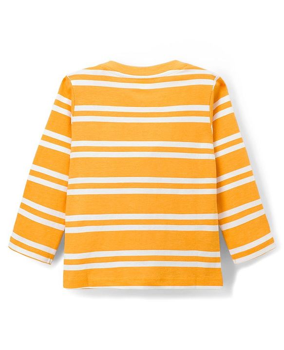 Babyhug Cotton Knit Full Sleeves T-Shirts With Dino Print Pack of 3 - Navy Blue Green & Yellow