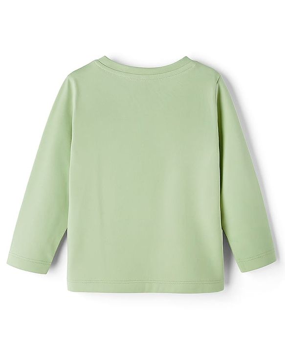 Babyhug Cotton Knit Full Sleeves T-Shirt with Animal Print - Green