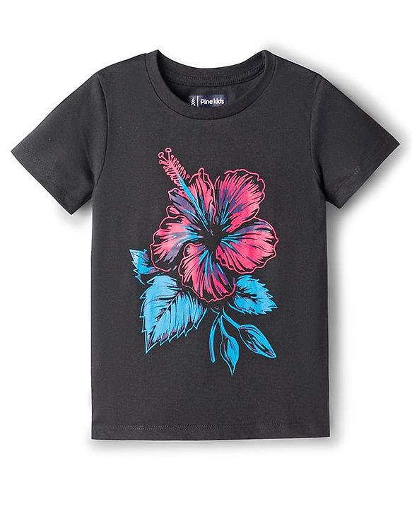 Pine Kids Cotton Knit T-Shirts with Graphic Print Multi Colors 4-5 Years Pack of 5