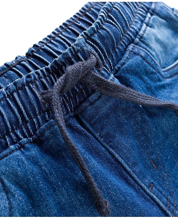 Pine Kids Denim Woven Full Length Washed Jeans - Blue