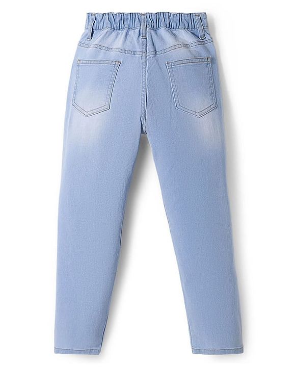 Pine Kids Full Length Washed Denim Jeans - Light Blue