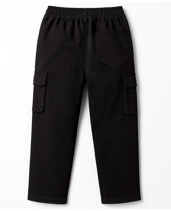 Pine Kids Denim Woven Full Length Washed Jeans - Black