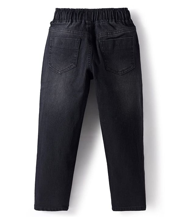 Pine Kids Denim Woven Full Length Washed Jeans - Blue