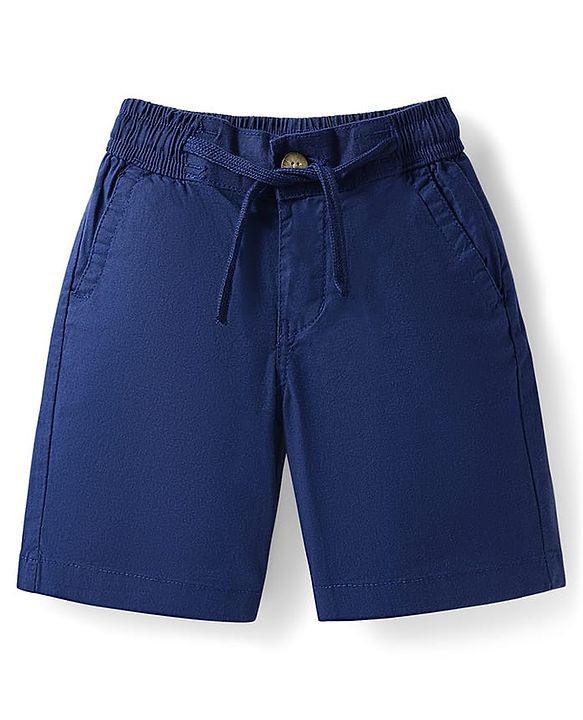 Pine Kids Cotton Elastane Woven Above Knee Length Shorts - Olive Green