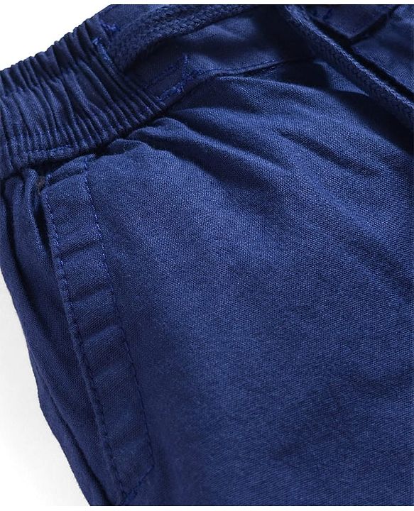 Pine Kids Cotton Elastane Woven Above Knee Length Shorts - Olive Green