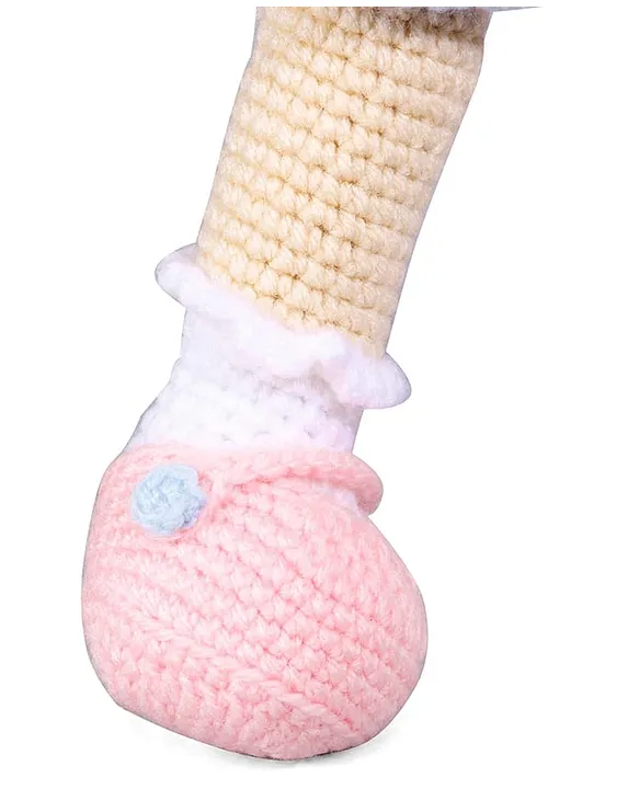 Bonfino Premium Handmade Miss Emma Crochet Doll For Girls & Boys |Miss Emma  | Cute Knitted Cotton Doll for Babies |Baby Doll for Kids | Adorable &  Cuddly | Blue & Pink|
