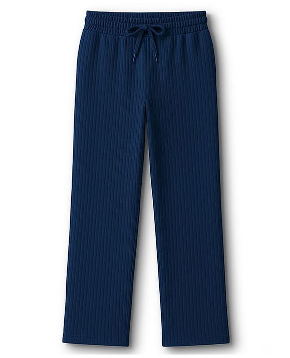 Pine Kids Drop Needle  Half Sleeves Solid Colour Co-ords Night Suit - Navy Blue