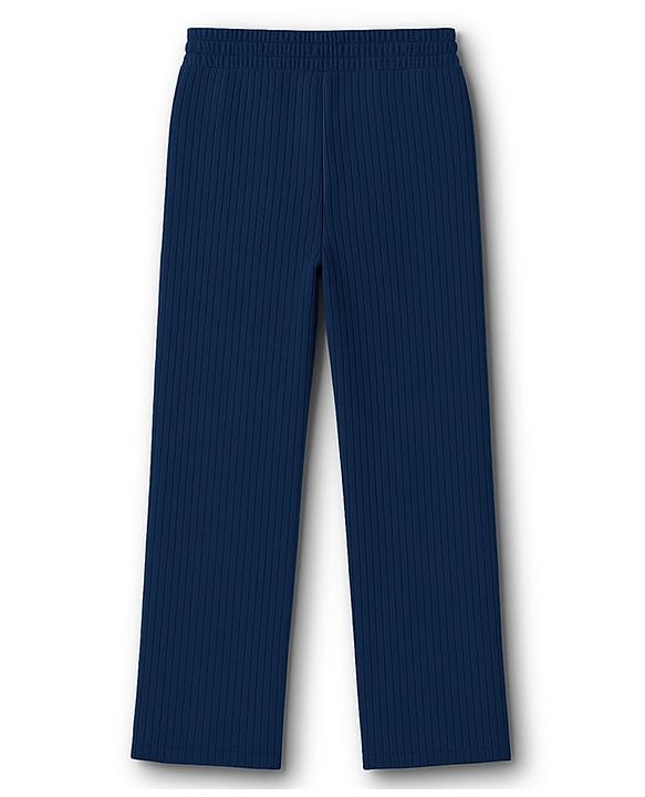 Pine Kids Drop Needle  Half Sleeves Solid Colour Co-ords Night Suit - Navy Blue