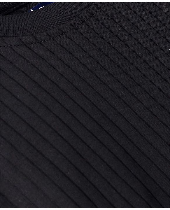 Pine Kids Drop Needle  Half Sleeves Solid Colour Co-ords Night Suit - Navy Blue