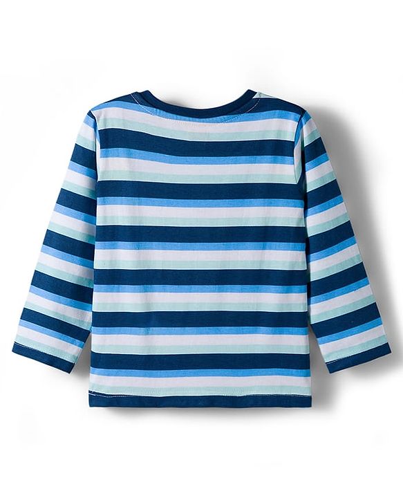 Babyhug 100 % Cotton Single Jersey Knit Full Sleeves T-Shirt With Dino Print Pack Of 7 - Multicolour