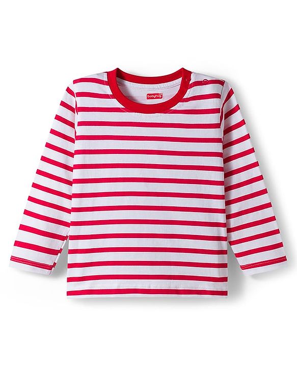 Babyhug 100 % Cotton Single Jersey Knit Full Sleeves T-Shirt With Dino Print Pack Of 7 - Multicolour