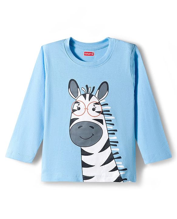 Babyhug 100 % Cotton Single Jersey Knit Full Sleeves T-Shirt With Dino Print Pack Of 7 - Multicolour