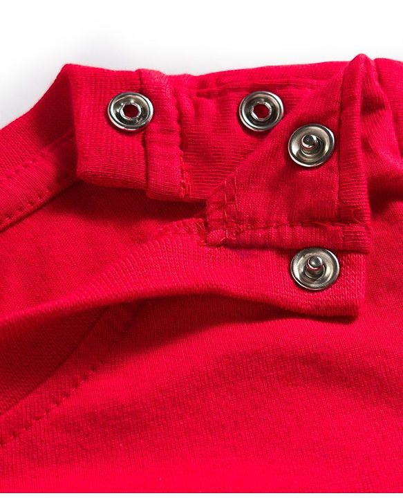 Babyhug 100% Cotton Single Jersey Knit Full Sleeves T-Shirt With Text Print Pack Of 3 - Red Light Blue & Blue