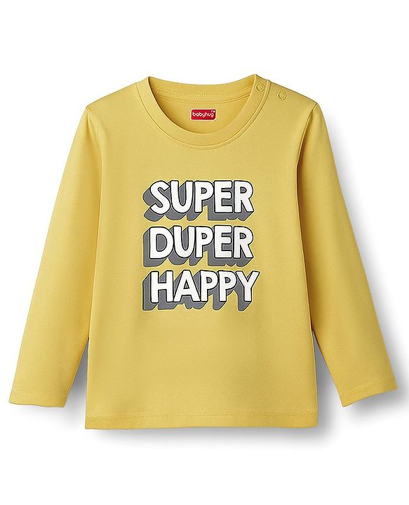 Babyhug 100% Cotton Knit Full Sleeves Striped & Printed T-Shirts Pack of 3 - Multicolor