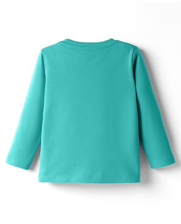 Babyhug 100% Cotton Single Jersey Knit T-Shirt With Animal Print Pack Of 3 - Light Blue Aqua & Yellow