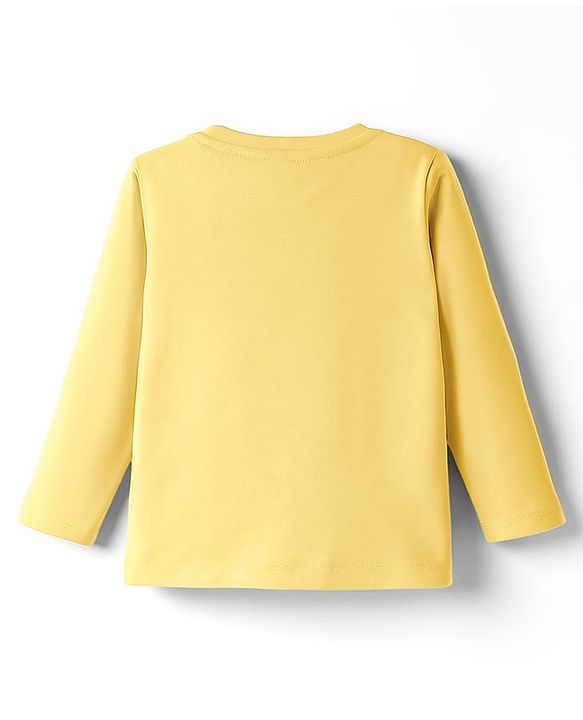 Babyhug 100% Cotton Single Jersey Knit T-Shirt With Animal Print Pack Of 3 - Light Blue Aqua & Yellow