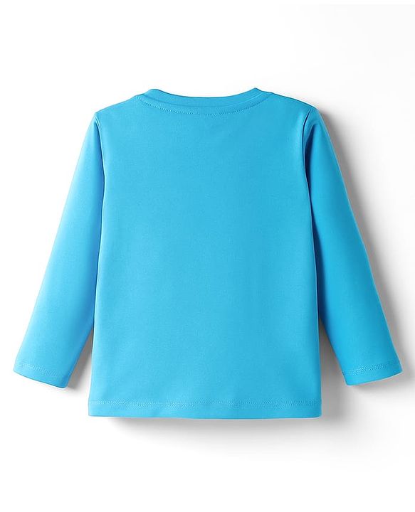 Babyhug 100% Cotton Single Jersey Knit T-Shirt With Animal Print Pack Of 3 - Light Blue Aqua & Yellow