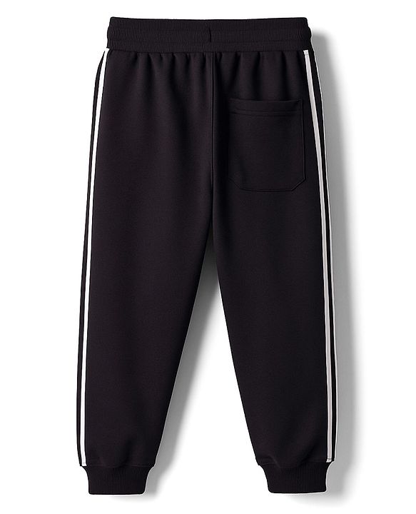 Pine Kids Knit Full Length Lounge Pant With Stay Strong Print - Black
