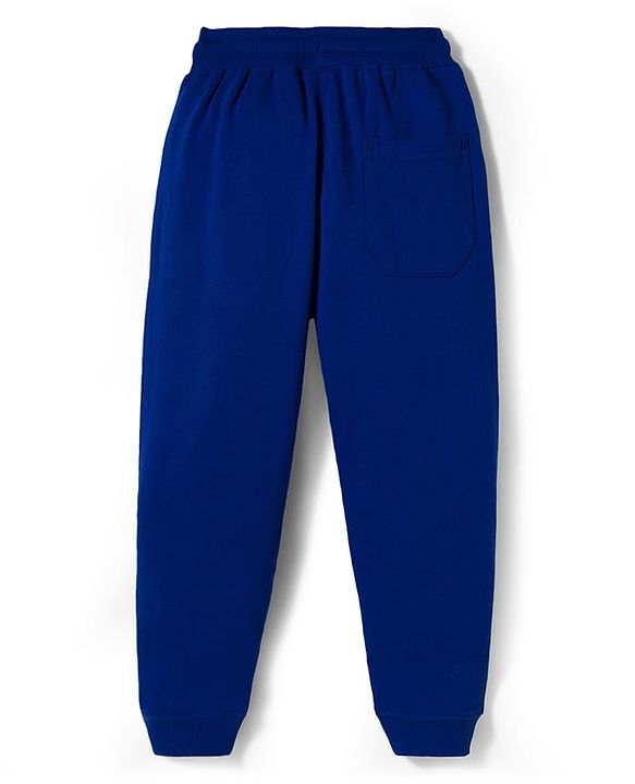 Pine Kids Knit Full Length Lounge Pant with Text Print - Red