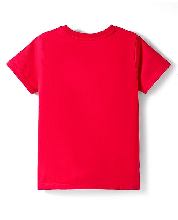 Pine Kids Cotton Knit T-Shirts with Text Print Half Sleeves Round Neck Multi Colors Pack of 5 6-7 Years