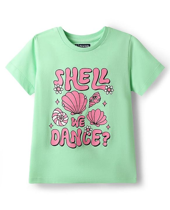 Pine Kids Cotton Knit T-Shirts Graphic Print Multi Colors 5-6 Years