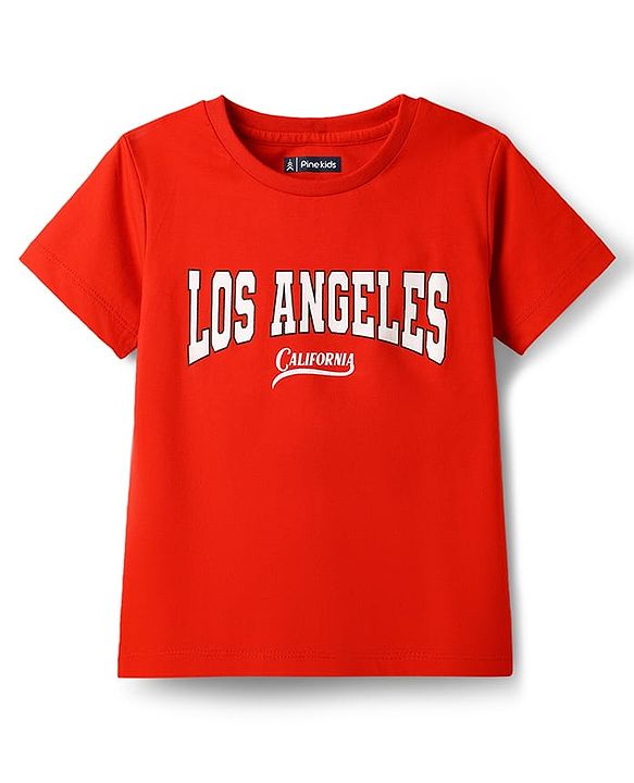 Pine Kids Cotton Knit T-Shirts Graphic Print Multi Colors 5-6 Years