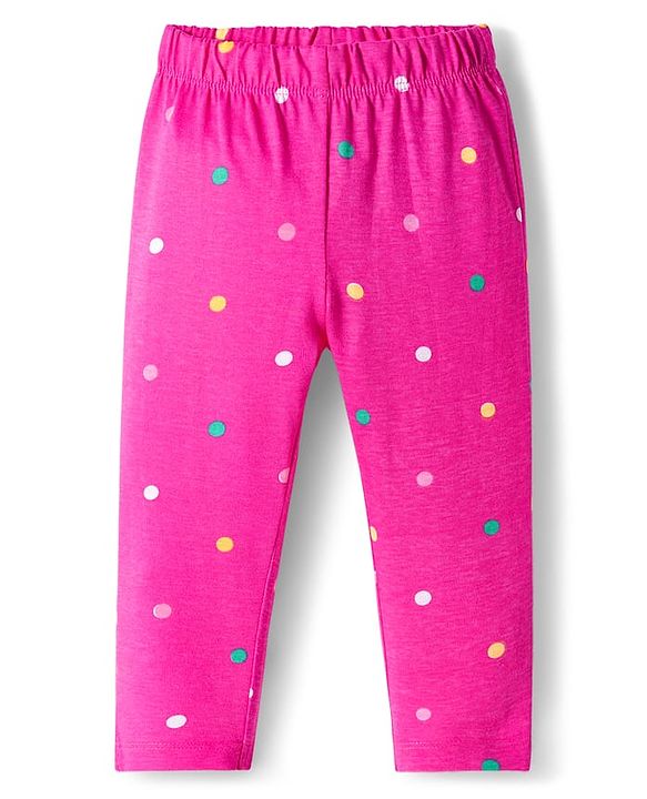 Babyhug Cotton Knit Full Sleeves Night Suit With Text Print - Pink