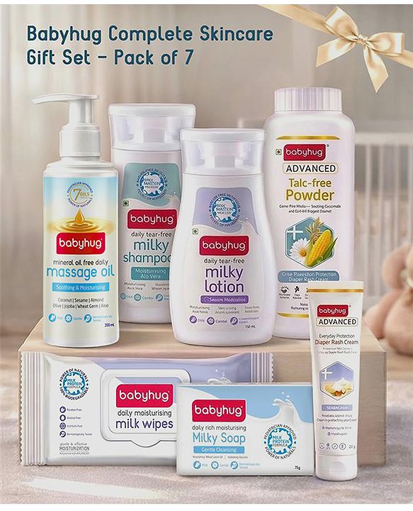 Babyhug Box of Happiness Complete Skincare Gift Set - Pack of 7