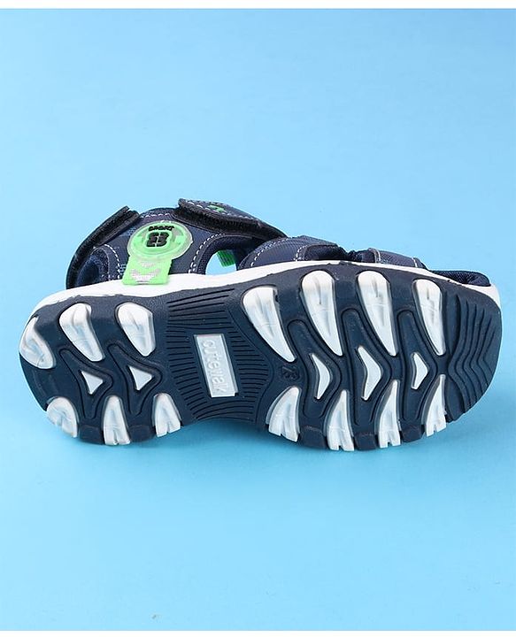 Cute Walk by Babyhug Sandals With Velcro & Closure Camouflage Print - Blue