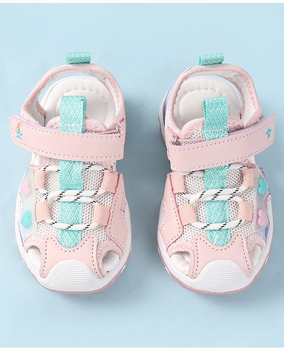 Cute Walk by Babyhug Sandals With Velcro Closure - Pink
