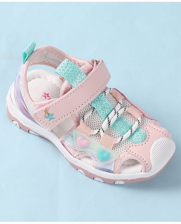 Cute Walk by Babyhug Sandals With Velcro Closure - Pink