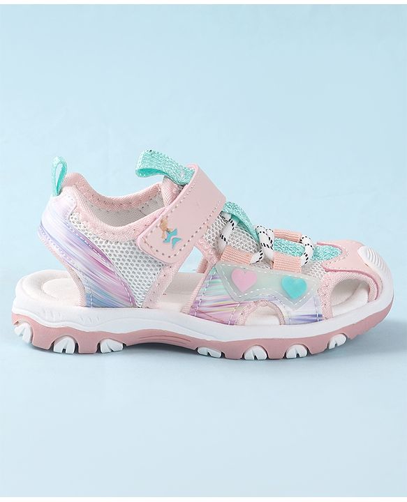 Cute Walk by Babyhug Sandals With Velcro Closure - Pink