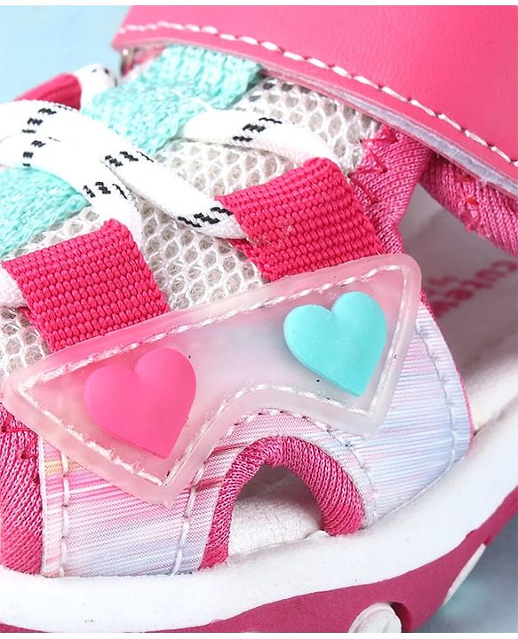 Cute Walk by Babyhug Sandals With Velcro Closure - Pink